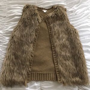Faux fur vest